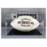 Dallas Cowboys Randy White And Drew Pearson Autographed Football, Randy White Autographed Art Series