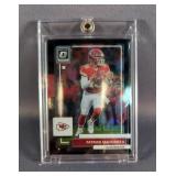 2023 Donruss Optic Prizm Patrick Mahomes Black Pandora Card No. 94, Numbered 9/25 