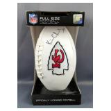 Kansas City Chiefs Autographed Football With Stats And Embroidered Logo, Autograph Unidentified 