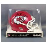 Kansas City Chiefs Kareem Hunt #27 Autographed Riddell Mini Helmet, In Package