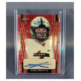 2022 Leaf Flash Rookie George Karlaftis Red Autograph Card PA-GK1, Numbered 1/1 