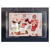 2023 Panini Luminance Patrick Mahomes Red Vestige No. 3, Numbered 033/100