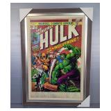 Marvel Comics Group The Incredible Hulk #181 Framed And Matted Poster, 1st Appearance Of Wolverine, 