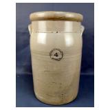Macomb Stoneware Co. # 4 Butter Crock, 16" x 10" 