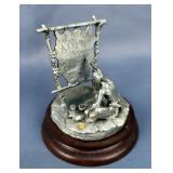 Chilmark "Story Teller" Fine Pewter Sculpture By Polland, No. 2206/2500, 3.75", In Original Box