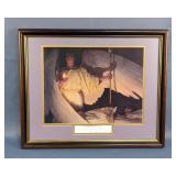Thomas Blackshear "Watchers In The Night" Framed Matted Under Glass Print, 18" x 21.5" 