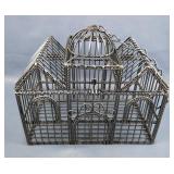Decorative Metal Birdcage, 8.5" x 9.5" x 5.5" 