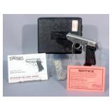 Walther Model PPK/S Pistol, .32 ACP, SN#W005118, Stainless, Unfired, Conceal & Carry, James Bond Gun