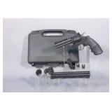 Crosman 357, .177 Cal Pellet Gun w Case, 4" and 6" Barrels, Mount and Reflex Sight, Extra Mags