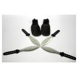 Silver Wings Throwing Knives in Holders, Qty 2 Sets of 2