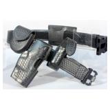 Bianchi Duty Belt w Safariland Glock 17/22 Extras - Handcuff Case, Mag Pouch, Mace Holder, Holster
