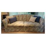 Embassy House Sofa, 34" x 64" 38", Including 4 Throw Pillows