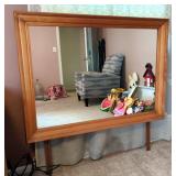 Framed Mirror, 33.5" x 46", Includes The Hardware To Attach To Furniture 