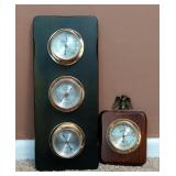 Springfield Thermometer, 8" x 5" And Springfield Weather Station, 16" x 6.5"