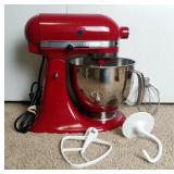 Kitchenaid Artisan Stand Up Mixer, Powers on, Includes Attachments 
