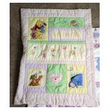 Arch Quilts Star Pattern Quilt, 61" x 65" And Winnie The Pooh Quilt, 41" x 32"