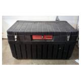 Tuff-Bin Locking Storage Bin, 20" x 36" x 21", Including Contents Of Tarps, Rope, And Tie Down Strap