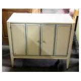 Mid Century Modern Basic Witz Mini-Buffet, 2 Drawers and Storage Shelf Inside 31"H x 36"W x 18"D