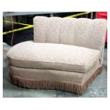 Vintage Herculon Loveseat with Bottom Tassel Detail 32"H x 48"W