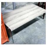 Modern Style Pressed Wood Coffee Table with Plexiglass Sides 44"W x 16"H