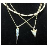 Turquoise Arrowhead and Lightning Bolt Necklaces, Bird Ring, Mens Necklaces, More!