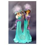 Thomas Kinkade Beloved Sisters Collection Figures, Qty 3, Includes 1242A, 3225A, 0384A