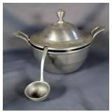 Wilton Mount Joy Pewter Soup Tureen, 9" x 13"