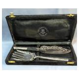 International Silver Co Silver Plated Serving Set, In Velvet Box