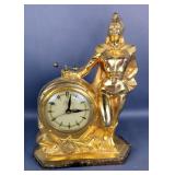 United Majorette Self Starting Mantle Clock, Powers On