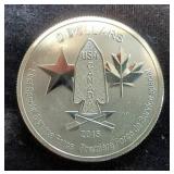 2015 Canada $2 Silver Coin, USA Canada First Special Force Reverse, 1/2 oz .9999 Fine Silver