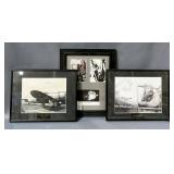 Pilot And Astronaut Prints Of Francis Gerard, William Anderson, And Ed Smylie, All Believed to Be Si