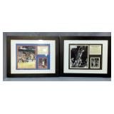 University Of Kansas Jayhawks Wilt Chamberlain And Danny Manning Photo Collages, Both Framed And Mat