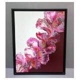 Original Abstract Art On Canvas, Nonobjective Abstraction, Qty 4, 1 Is Framed, Sizes Are 20" x 16", 