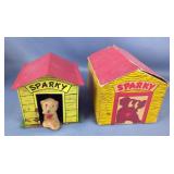 Vintage Tin Litho Toys, 1950s Ohio Art Drum, Teleidoscope (A Type Of Kaleidoscope), Glass Car Candy 