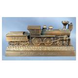 Brass And Copper Awards And Banks, Shapes Include Lion, Train, Battle Ship, Steam Ship, And More, To