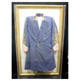 Robert E. Lee Civil War Replica Coat in Museum Quality Display Case 32.5" x 52.5"