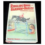Ringling Bros Circus Poster, Dorothy Herbert, The Riding Sensation of the Age, 41.5" x 28.5", Good