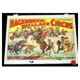 Hagenbeck-Wallace Circus Poster, Wild West Champions, 41.5" x 28", Good Condition