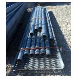 Galvanized Steel 24" Bridge Grates, Qty 2, With Posts, Qty 11, Various Sizes