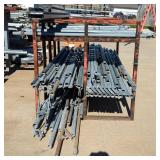 Hand Crafted Steel 2 Shelf Rack, 60" x 87" x 60"