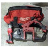 Milwaukee Cordless M18 Band Saw, Model 2629-20 And Milwaukee LED Cordless Work Light, Both In Soft S