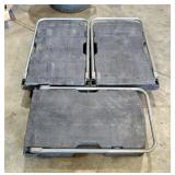 Rubber Maid Dolly Carts, With Extendable Handle, 500lb Capacity, Model 4400, 35" x 20.5" x 31", Qty 