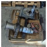 Cap Stand Hoist Model C308-1170, 1000lb Capacity, On Fixed Truck Stand, Includes Pedal Switch And Sw