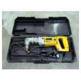 DeWalt 1/2" Corded Right Angle Drill, Model DW120, In Hard Sided Case, Powers On 