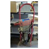 Milwaukee Heavy Duty Breaker Hammer, Model 5338, Powers On, Includes Various Bits, And Rolling Cart