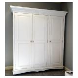 Composite Rolling 3 Door Storage Cabinet, 86" x 78" x 24"
