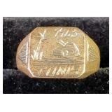  1943 World War II "Tunis" Trench Art Ring