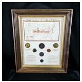 "200 Years To Remember" Bicentennial Wagon Train Pilgrimage To Pennsylvania Coin & Commemorative Fra