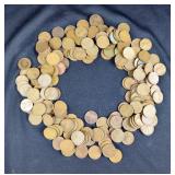 US Wheat Penny Collection, Qty 200 Coins 