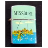 Kansas City, Missouri, And Oklahoma Souvenir Butane Pocket Lighters
